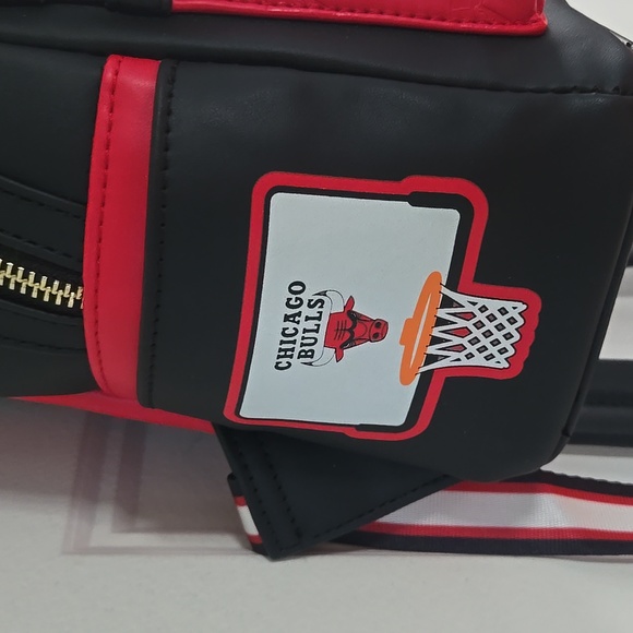 Loungefly X NBA Chicago Bulls Red Black Backpack Basketball NWOT New W Out Tags main image 8